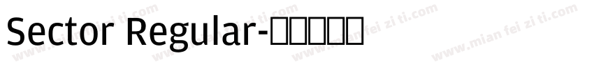 Sector Regular字体转换
